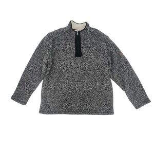 Orvis Brighton Fleece Lined 1/4 Zip Long Sleeve Pullover Sweatshirt Size XL Mens
